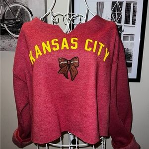 Kansas City Upcycle Crop Sweatshirt